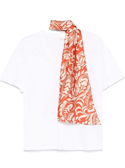 T-shirt con foulard Liu Jo | WA5154J6308.M9541